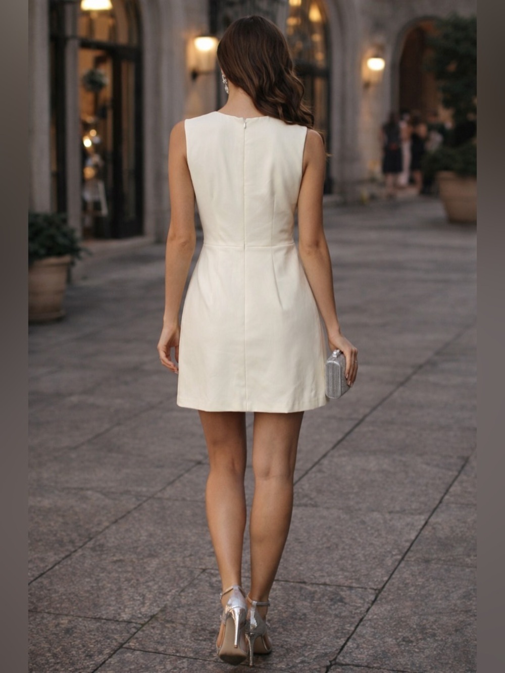Marchesa Notte Ivory Embellished A-Line Dress Size 4 NWT Bridal - Picture 2 of 6